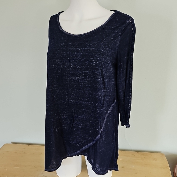 Cato Tops - Cato Midnight Blue Long Sleeve Top